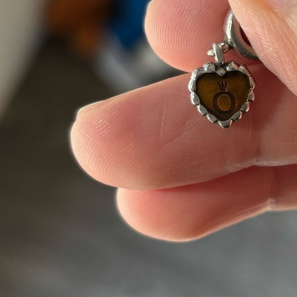 Pandora genuine cognac heart retired heart charm - Picture 4 of 7